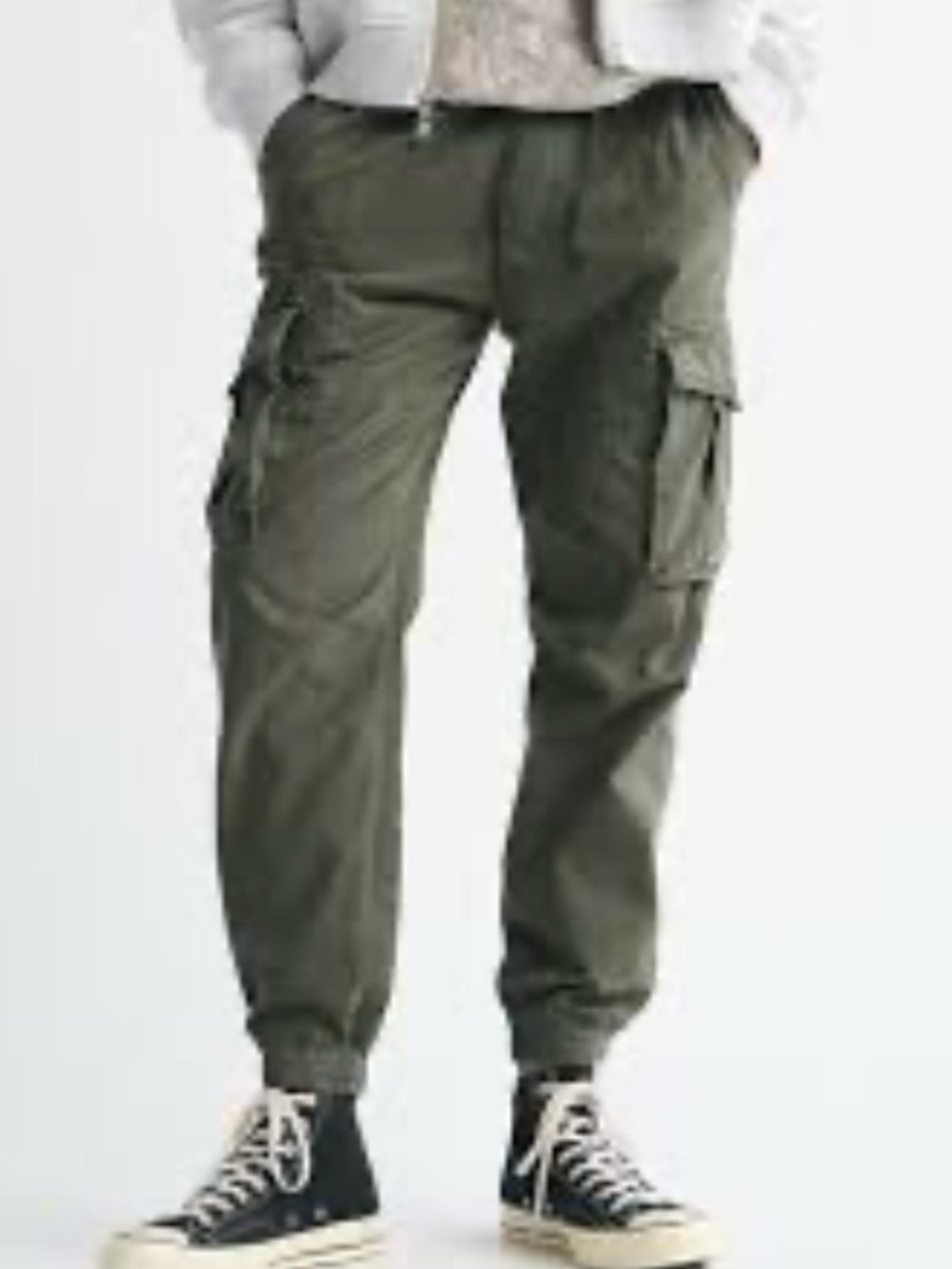 H&M Olive Cargo Jogger Pants